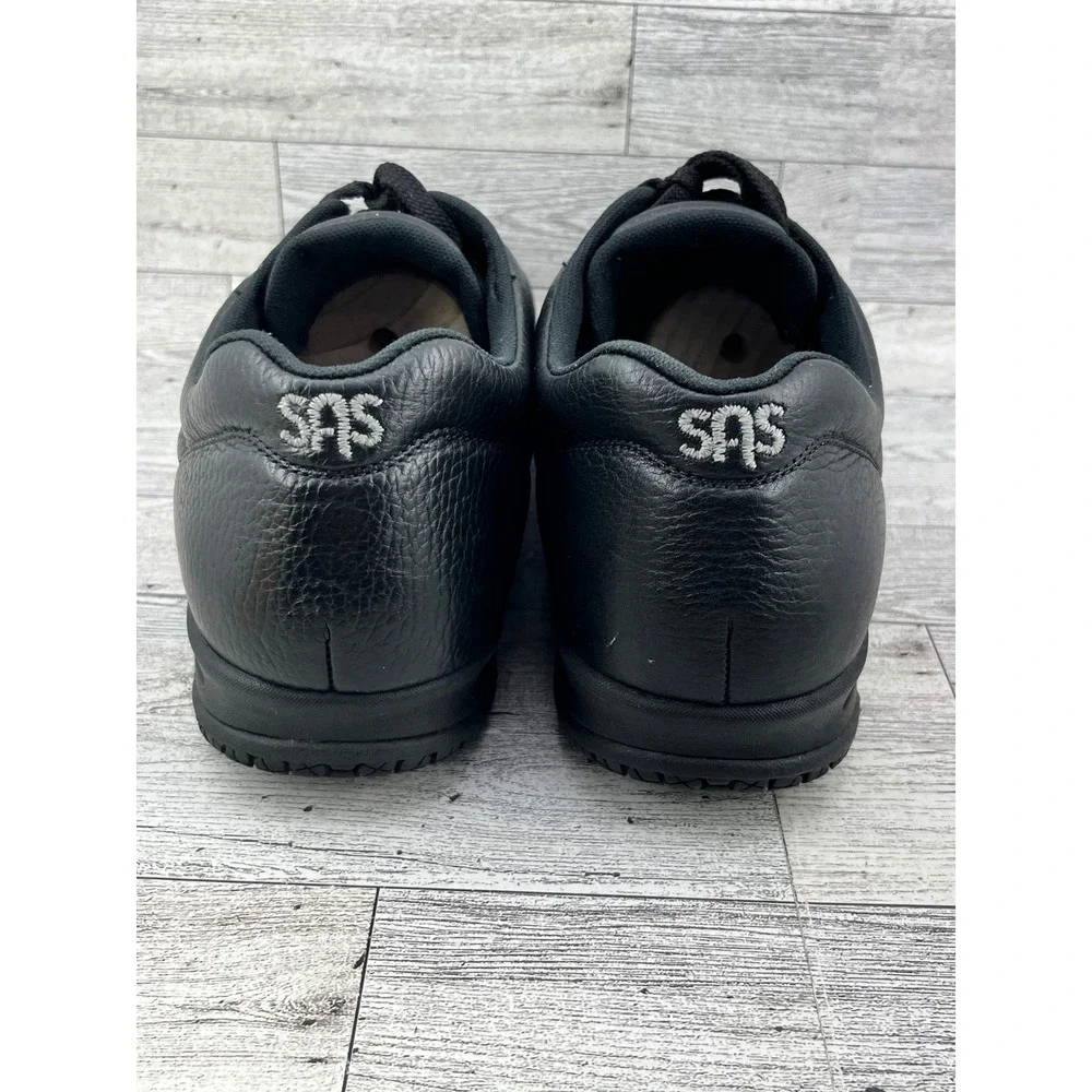 SAS Liberty Womens‎ Black Leather Slip Resistant Professional Walking Shoes 12WW